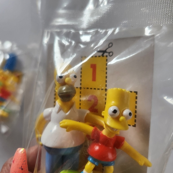 Vintage Simpson's Figures Sealed Kellogg’s Promo Cereal Toys Bart Homer Marge - Picture 5 of 5
